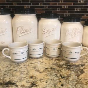 Set of 4 Longaberger mugs